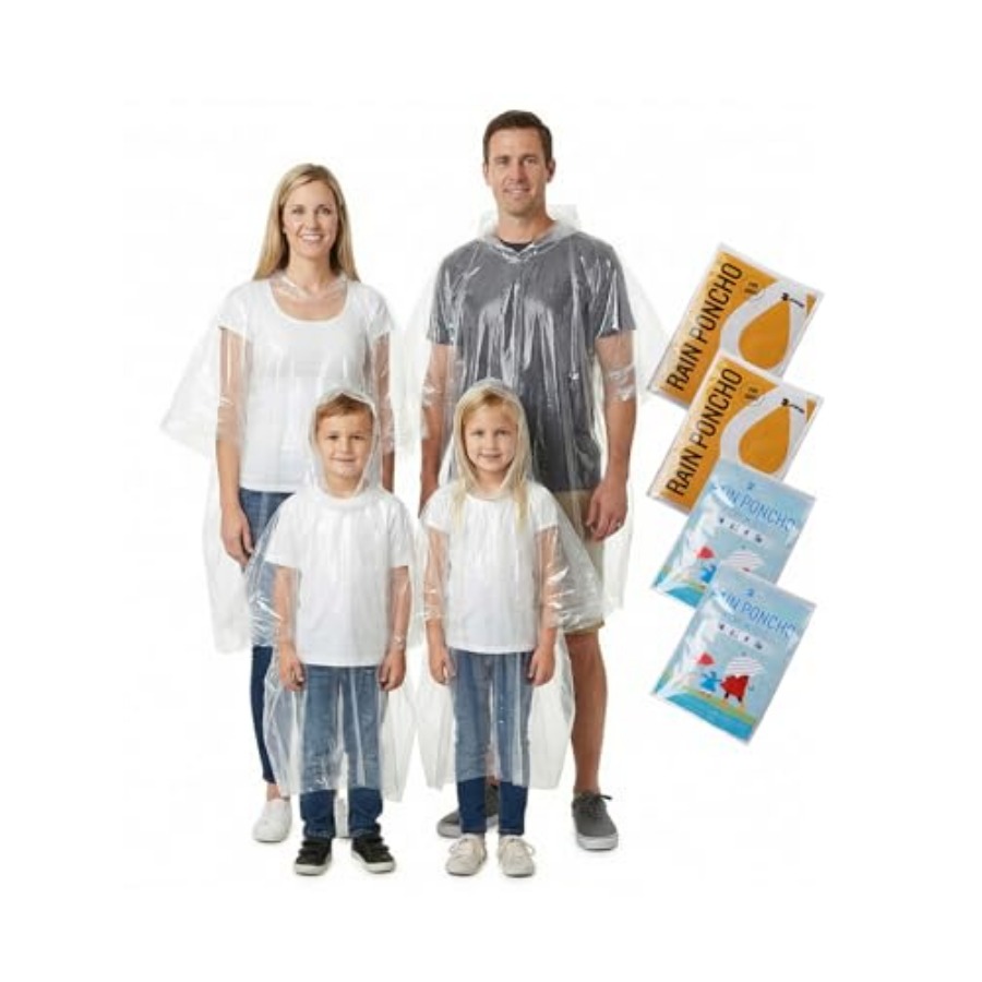 Disposable Rain Ponchos Emerge - مراجعة Emergency Poncho Rain وسعره