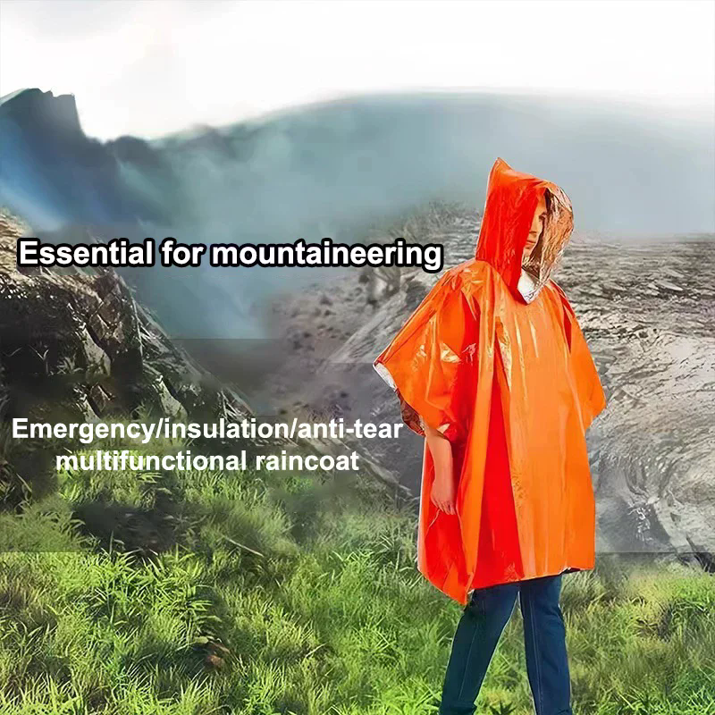 4PCS Emergency Survival Rain H - مراجعة Survival Blanket Reflective وسعره