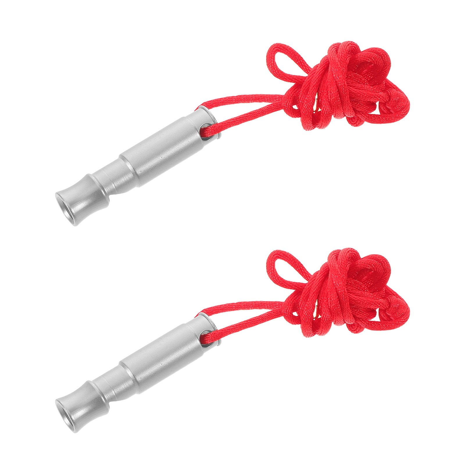 2Pcs Mini Stainless Steel Surv - مراجعة Emergency Whistle Loud وسعره
