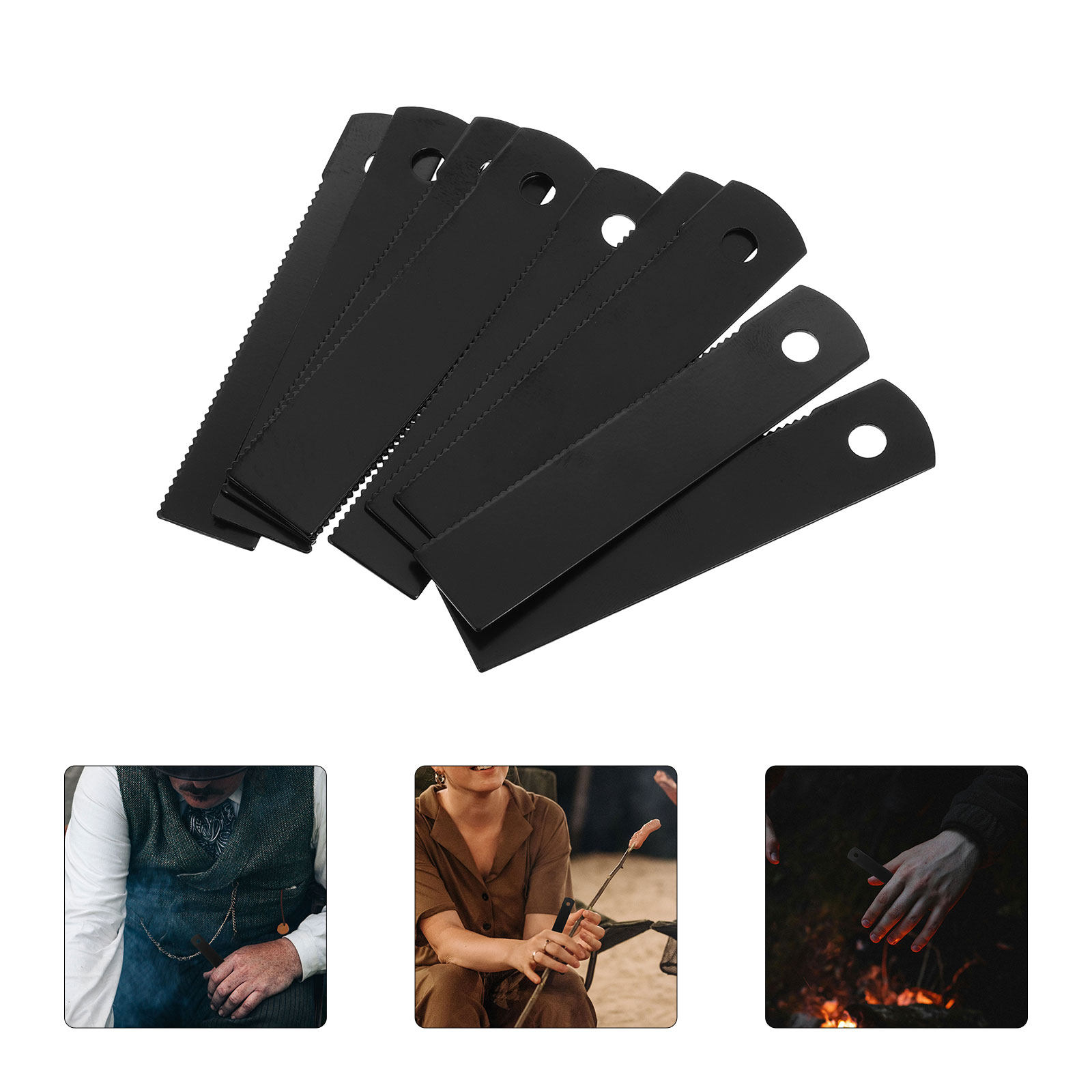 10Pcs Serrated Flint Fire Scra - مراجعة Fire Starting Kit وسعره