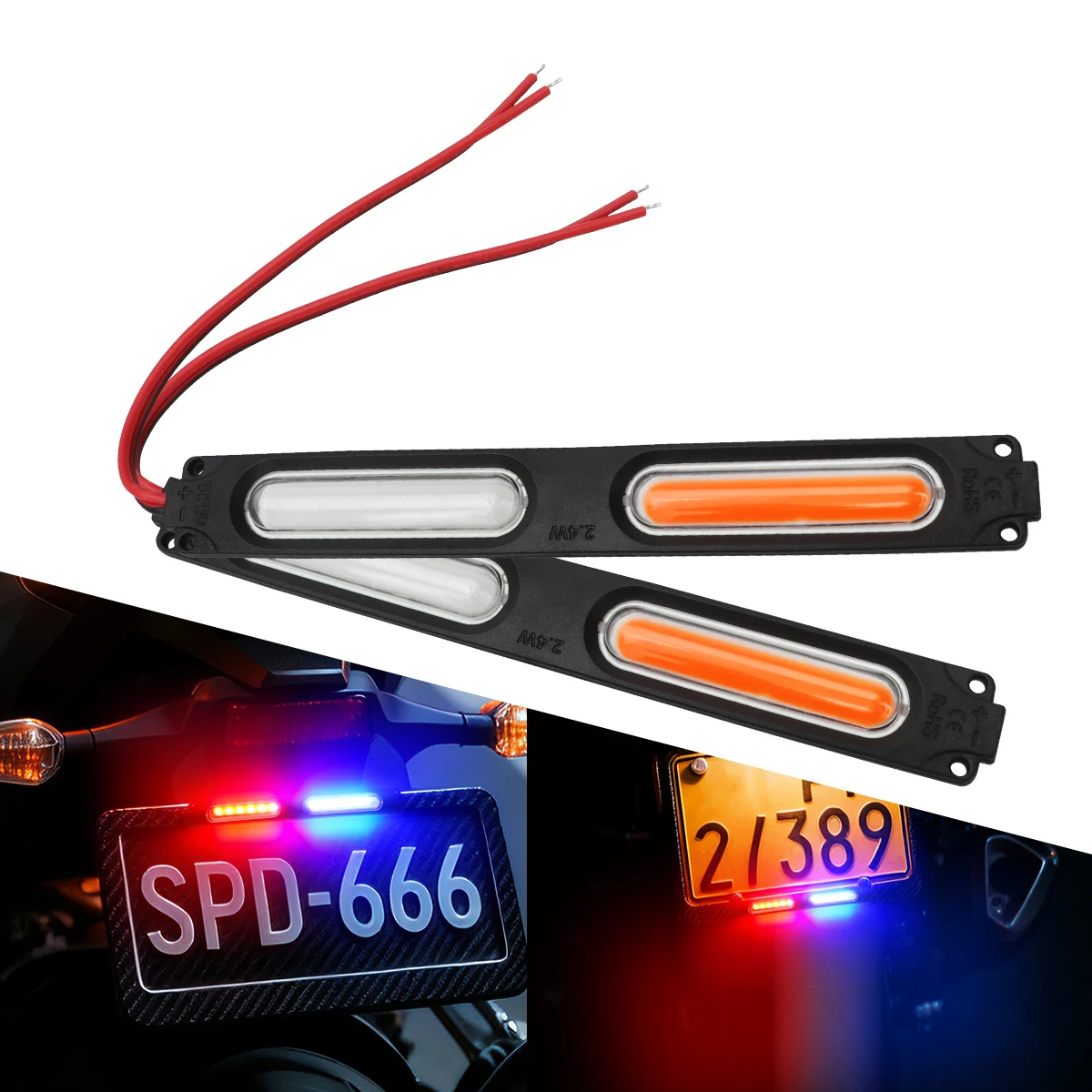 Red Blue Flashing Dual Light L - مراجعة Sos Light Strobe وسعره
