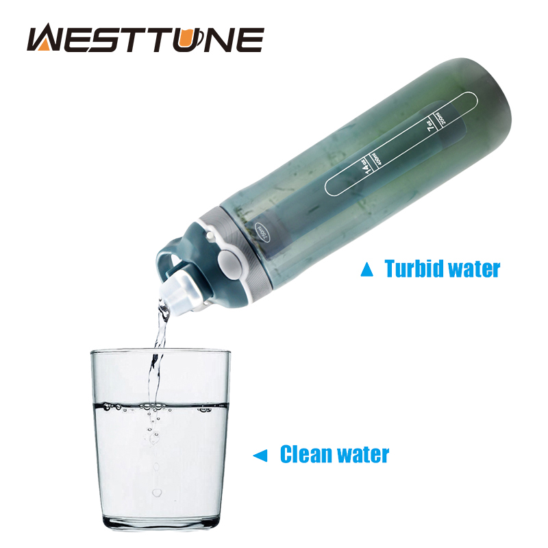 750ML Outdoor Water Filter Str - مراجعة Water Purification Straw وسعره
