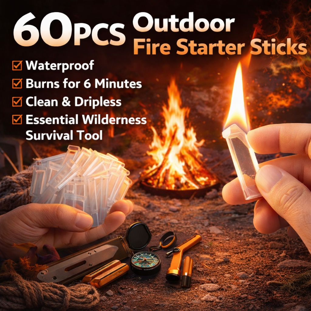 60PCS Waterproof Fire Starter  - مراجعة Fire Starting Kit وسعره