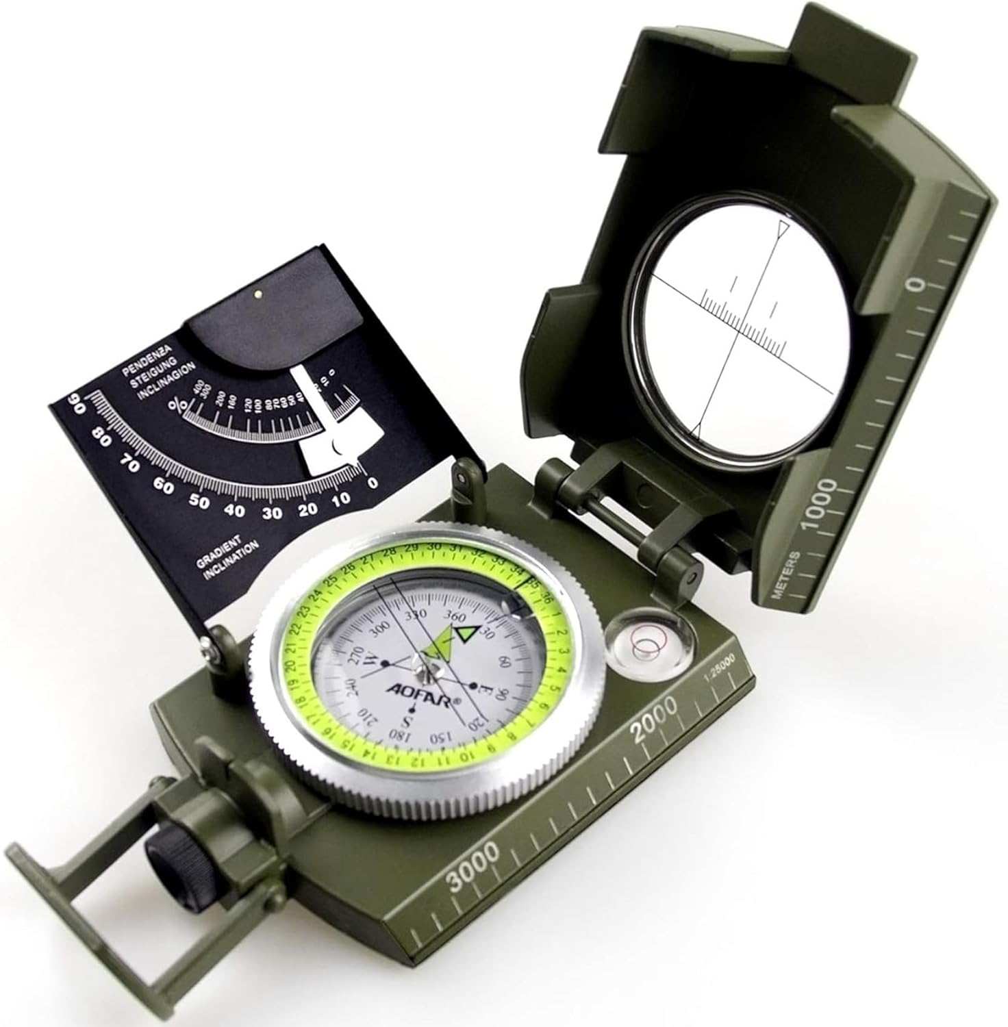 Military Compass for Hiking, L - مراجعة Compass Lensatic وسعره