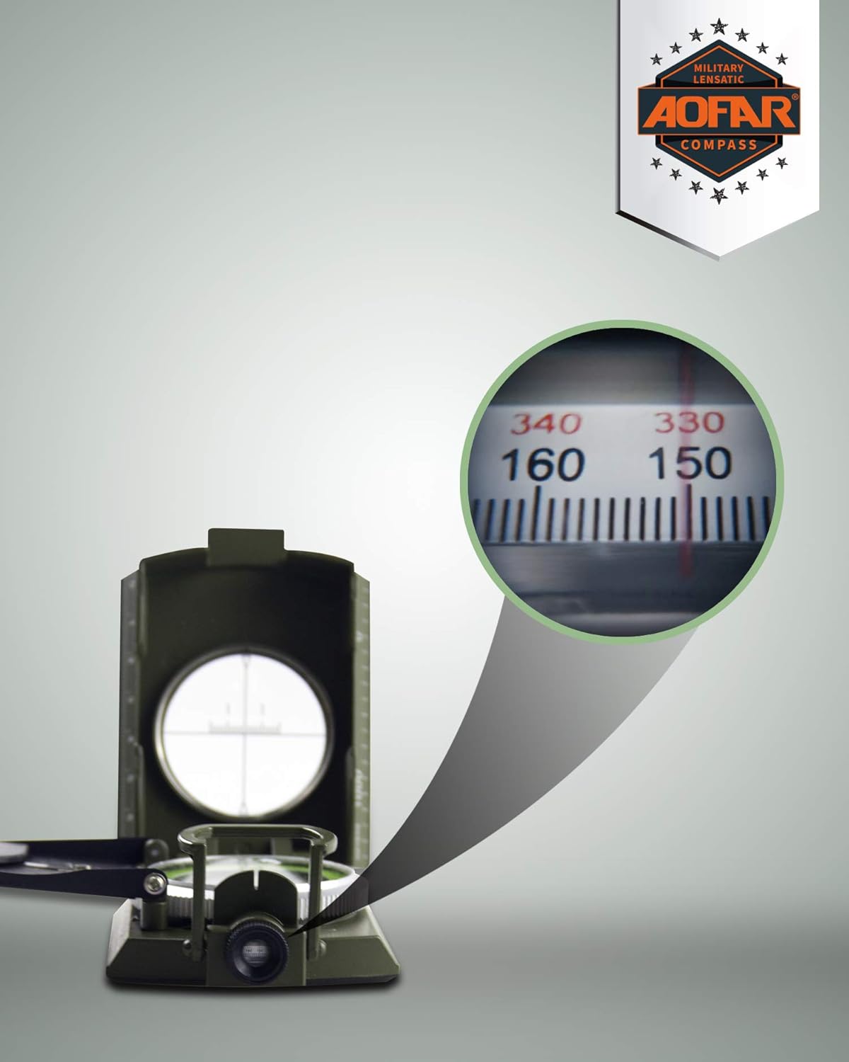 Military Compass for Hiking, L - مراجعة Compass Lensatic وسعره