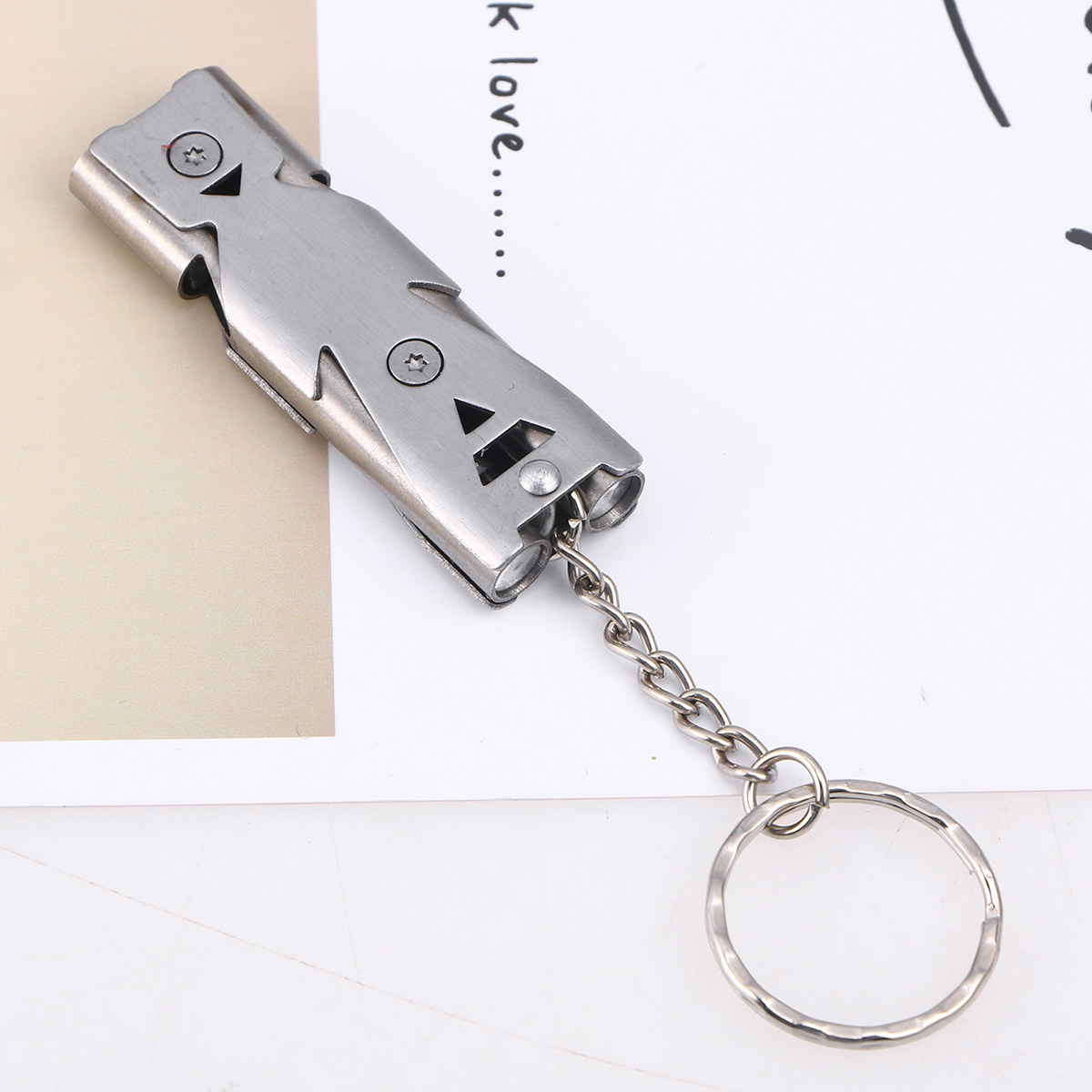 1Pcs Emergency Double Tube Sur - مراجعة Emergency Whistle Loud وسعره
