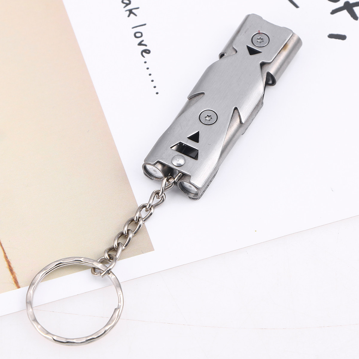 1Pcs Emergency Double Tube Sur - مراجعة Emergency Whistle Loud وسعره