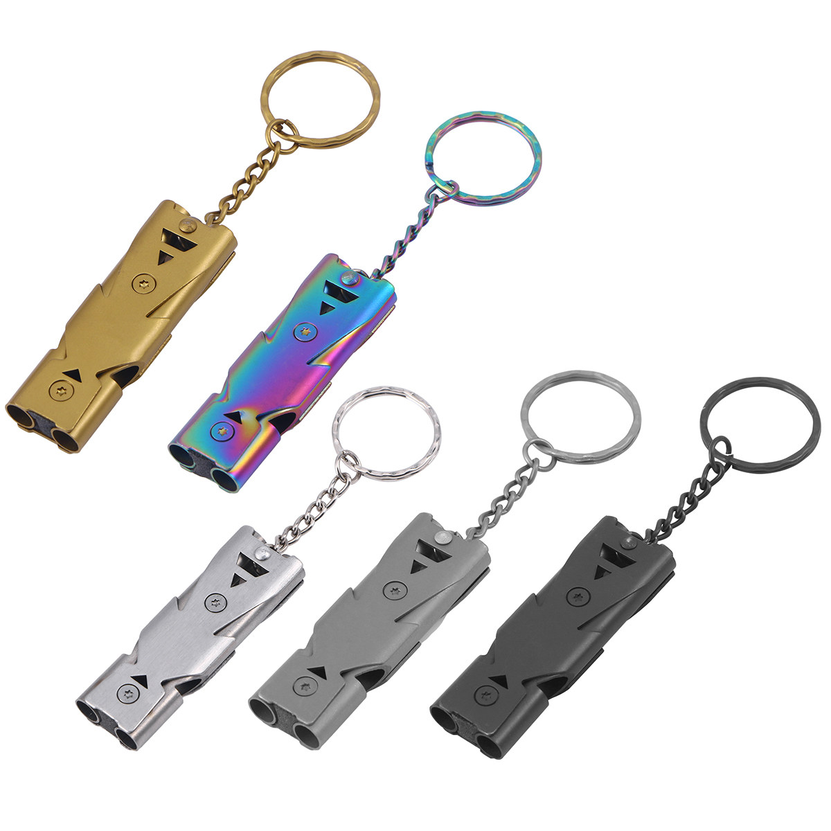 1Pcs Emergency Double Tube Sur - مراجعة Emergency Whistle Loud وسعره