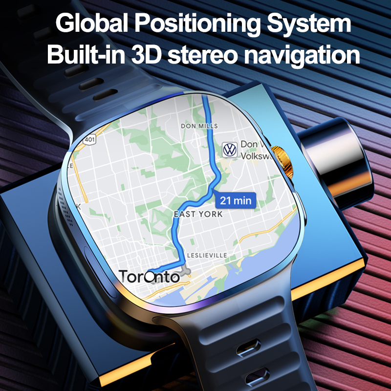 New Large Screen Smartwatch 4G - مراجعة Compass Lensatic وسعره