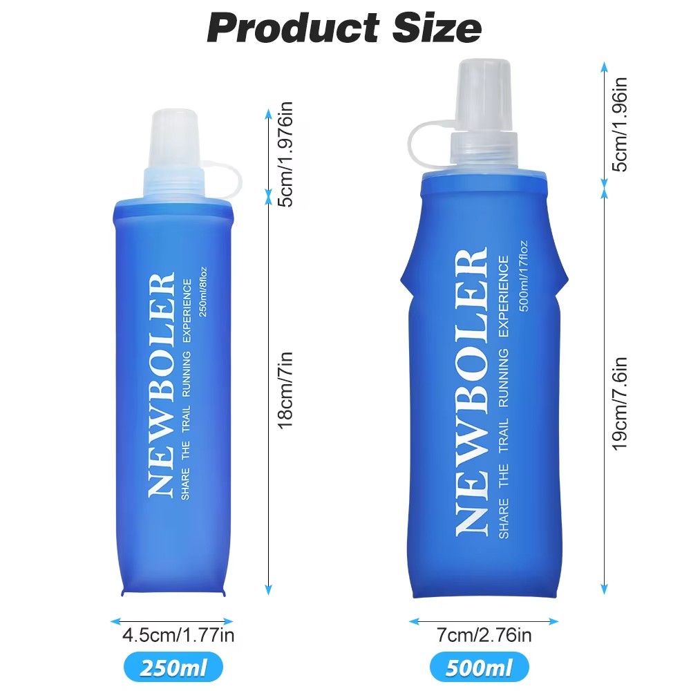 NEWBOLER 250ml/500ml Outdoor C - مراجعة Water Bag Collapsible وسعره