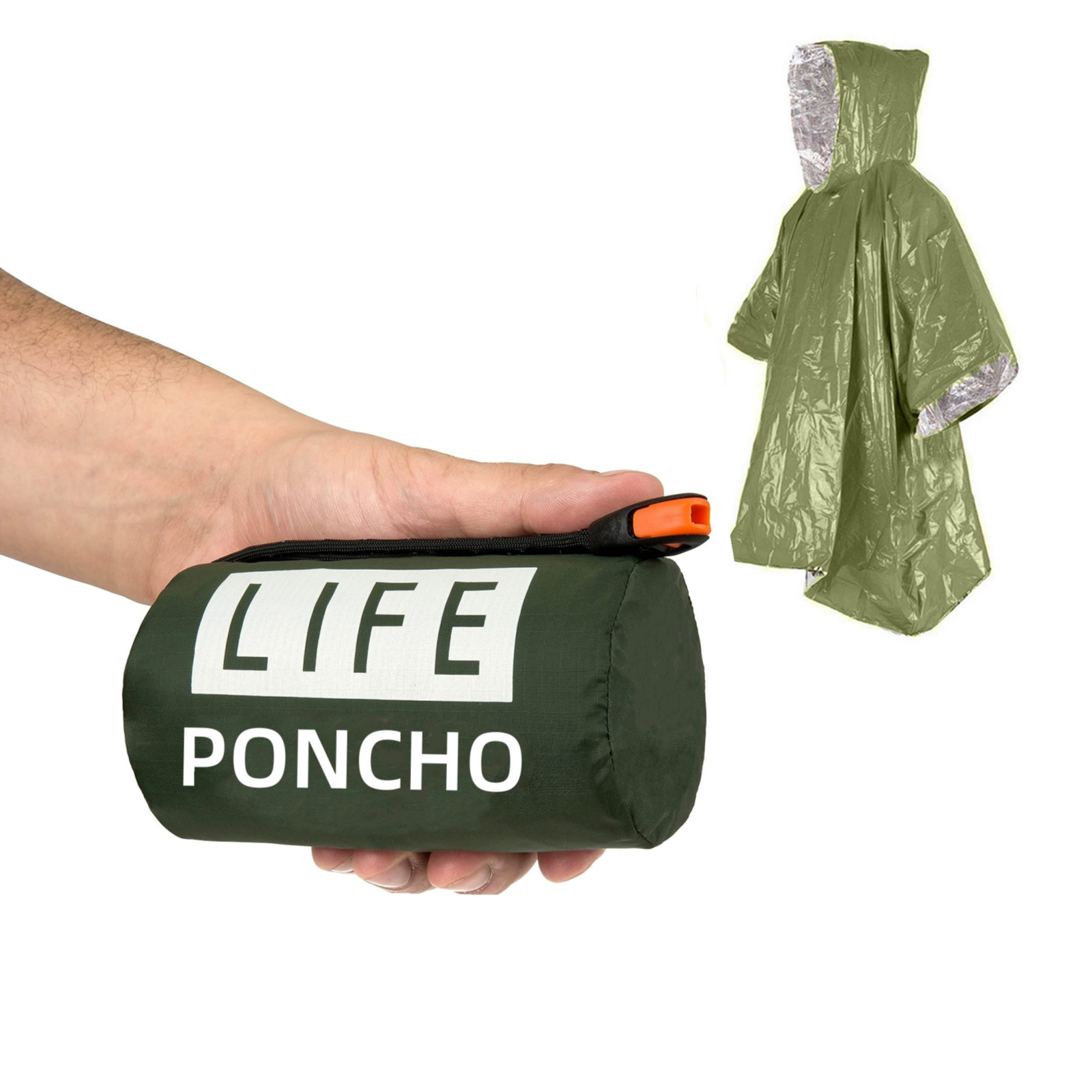 LIFE Emergency Survival Poncho - مراجعة Survival Blanket Reflective وسعره