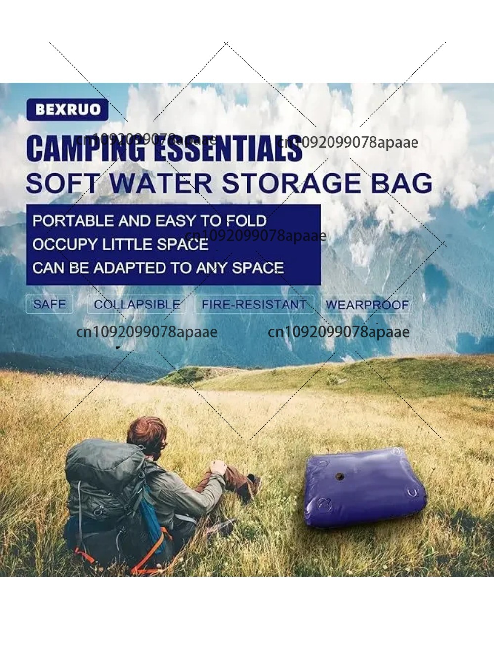 110L PVC Water Storage Bag, Po - مراجعة Water Bag Collapsible وسعره
