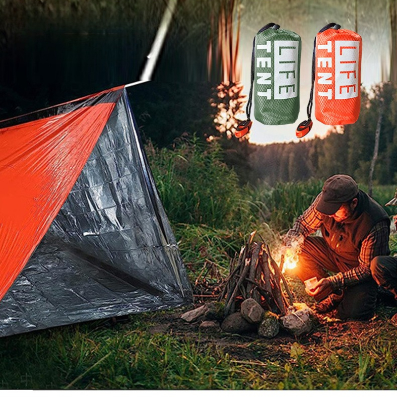 1PC Outdoor Emergency Tent Por - مراجعة Emergency Mylar Tent وسعره