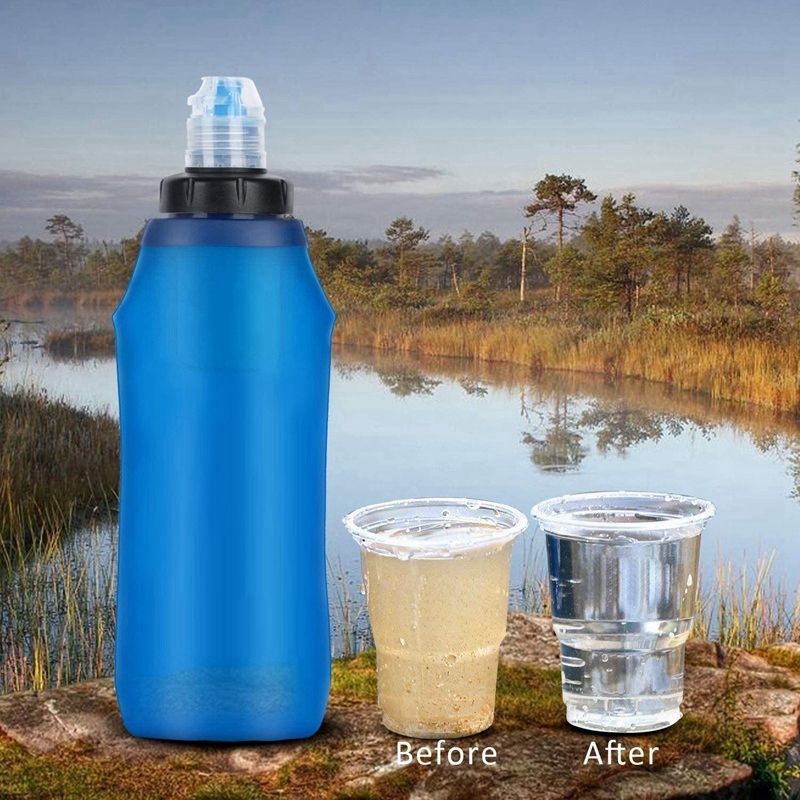 500Ml Water Filter Bottle Wate - مراجعة Water Purification Straw وسعره